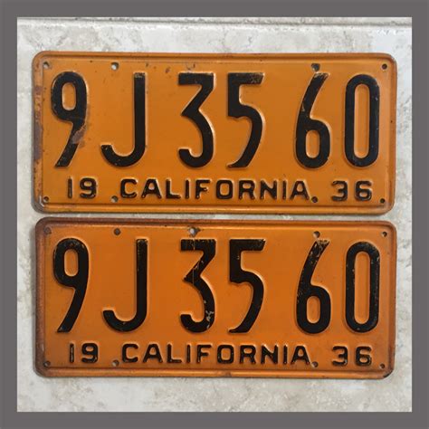 yom plates california.